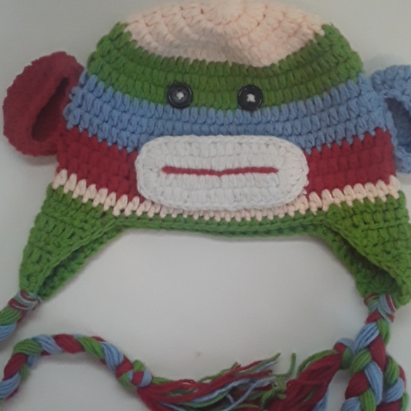 Crochet Monkey Hat (Handmade) - Picture 5 of 5
